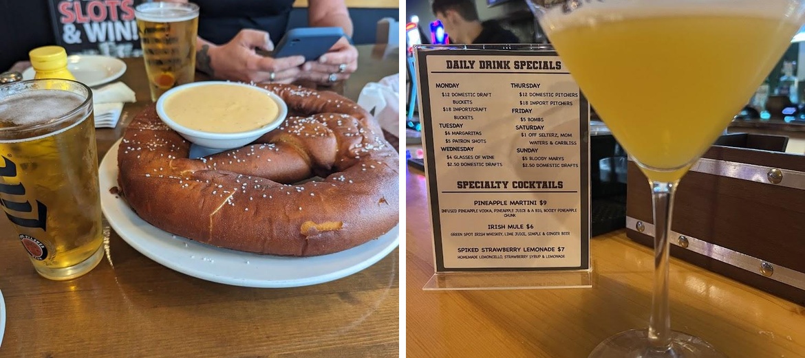Redwoods Sports Bar & Grill Menu